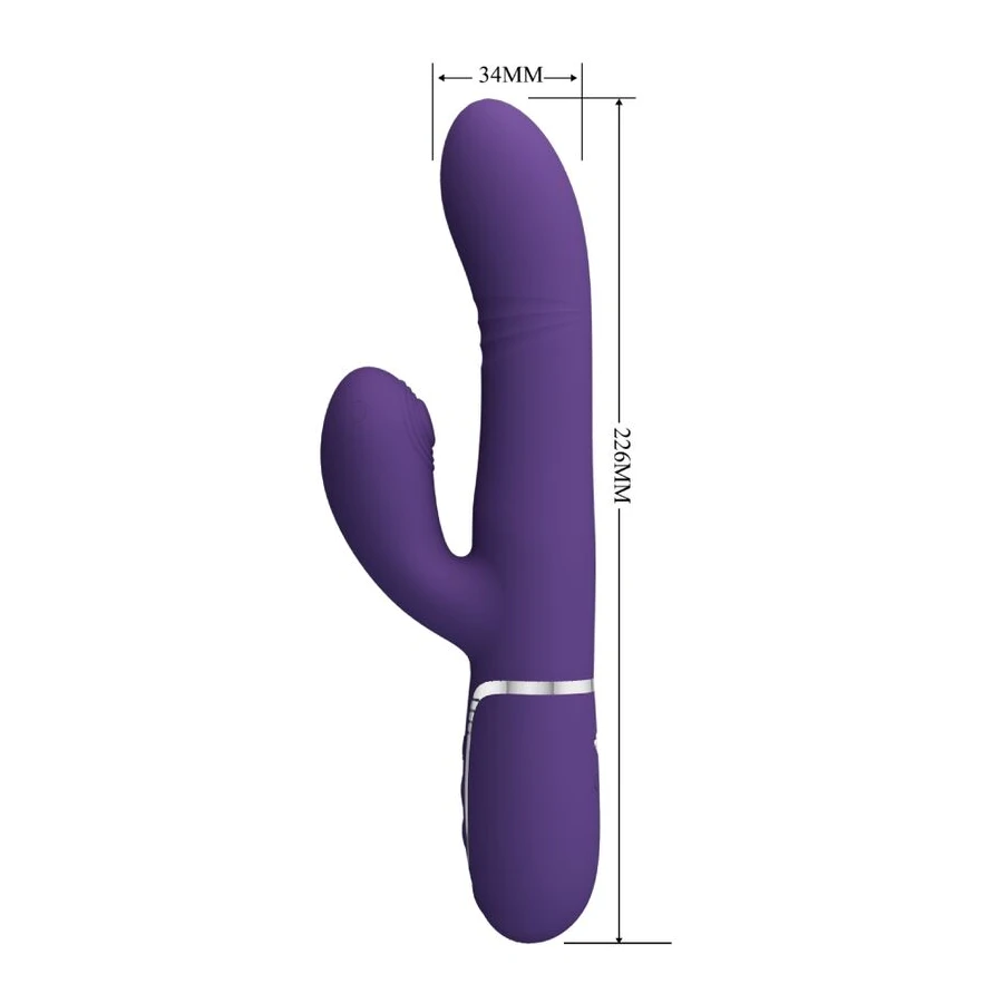 PRETTY LOVE - VIBRATEUR MULTIFONCTION G-SPOT VIOLET